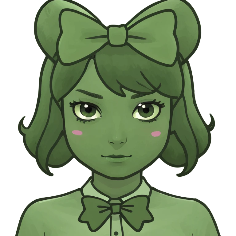 Girl wearing a bow  emoji