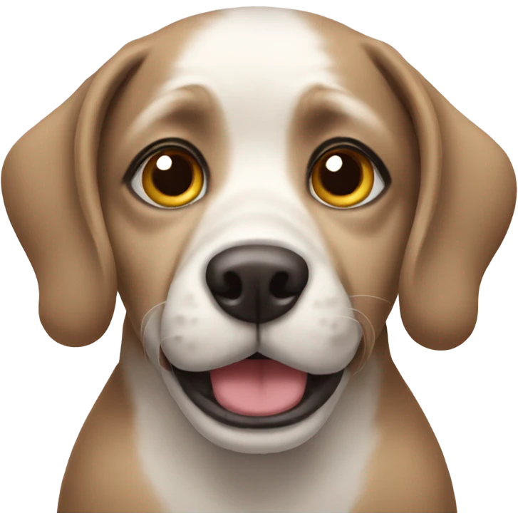 Dog wearing a lot of makeup  emoji