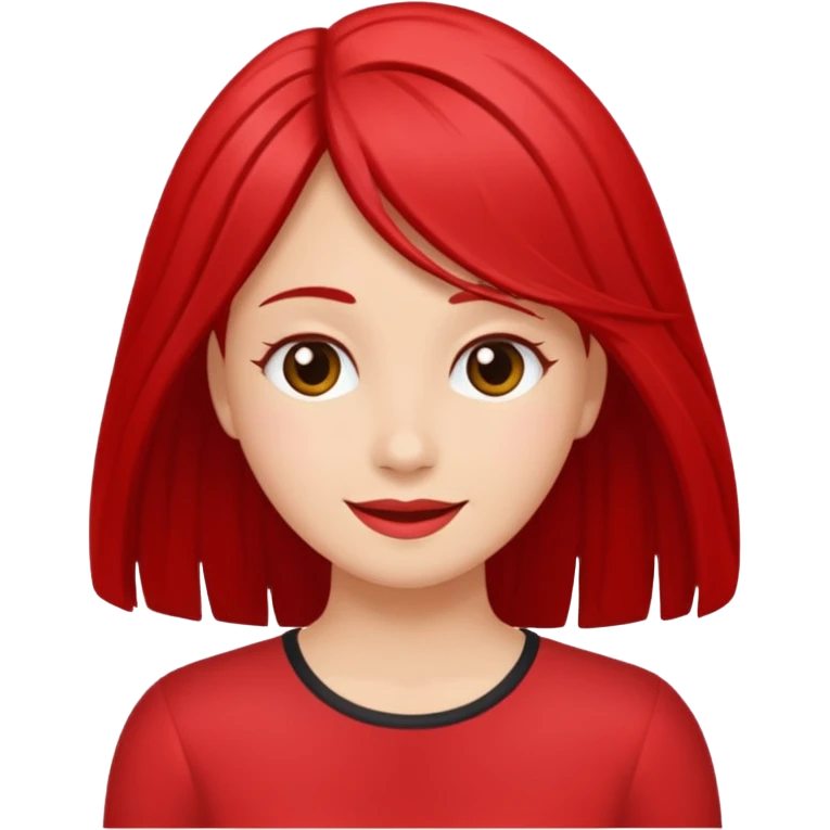 Expresión de felicidad color rojo con centellas y rayos emoji