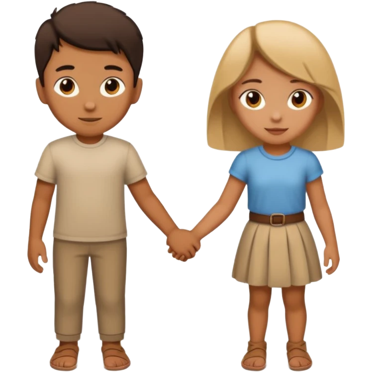 boy and girl shadow holding hands emoji