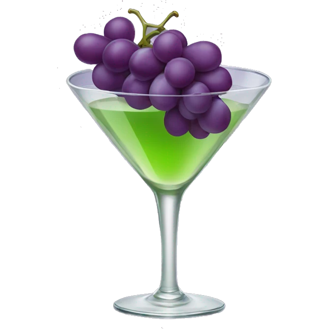 grape martini emoji