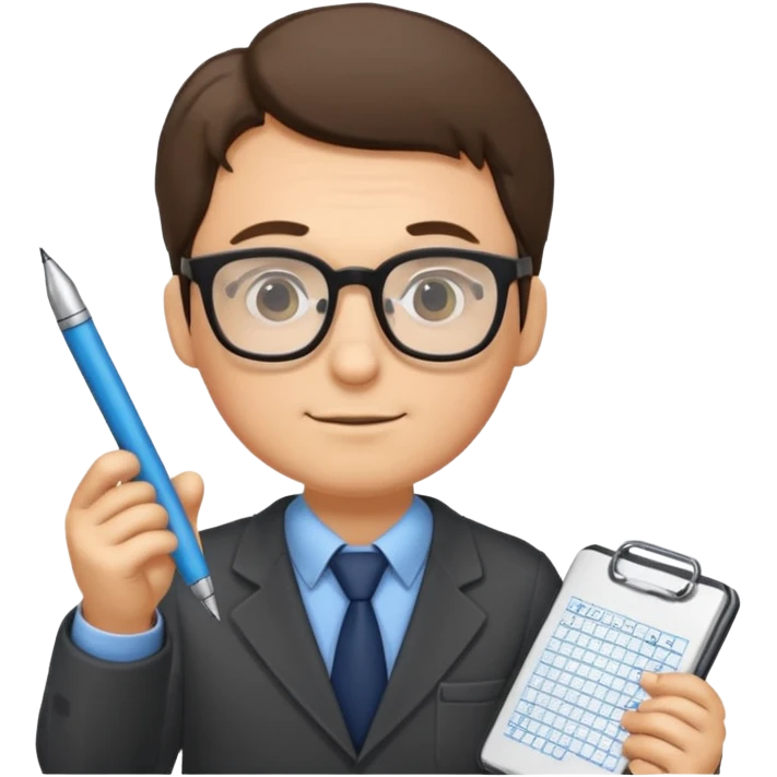 Sticker “men teacher planning day” emoji