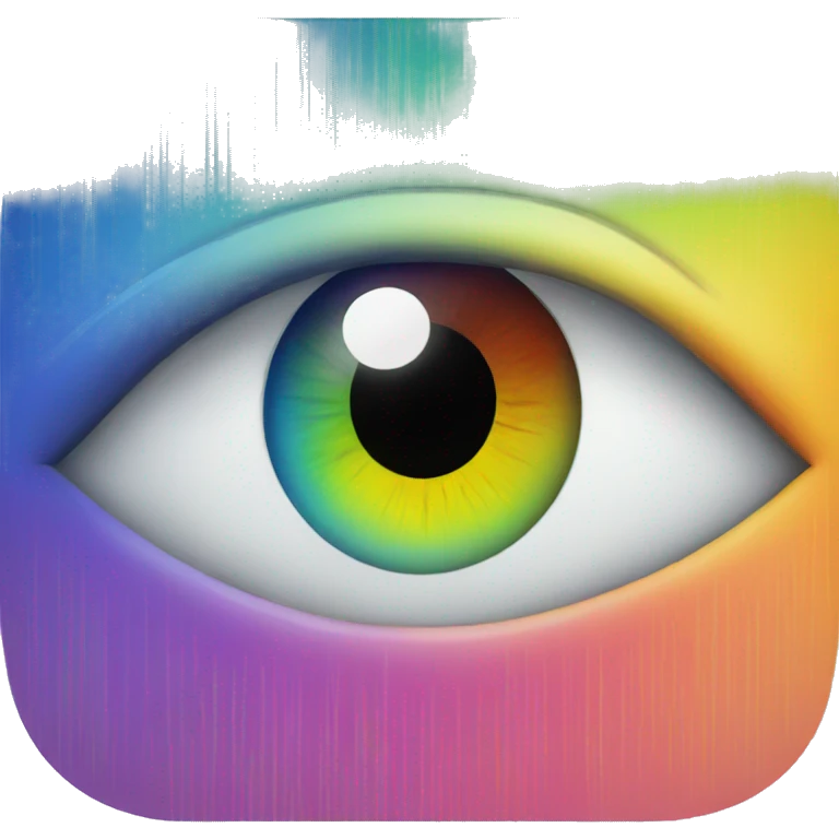 rainbow eye emoji