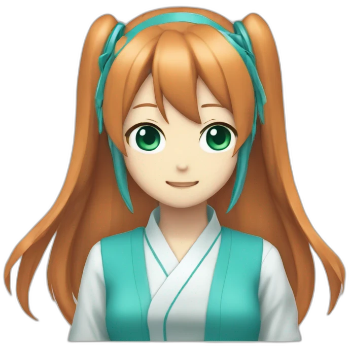 Hatsune miku ginger emoji