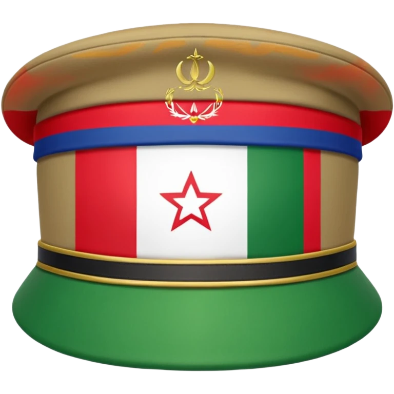 کلاه سرباز و پرچم ایران emoji