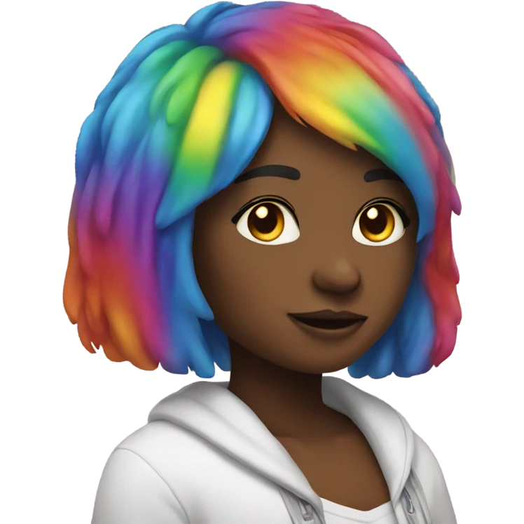 Rainbow girl emoji