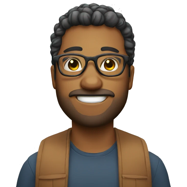  Me wearing glasses emoji