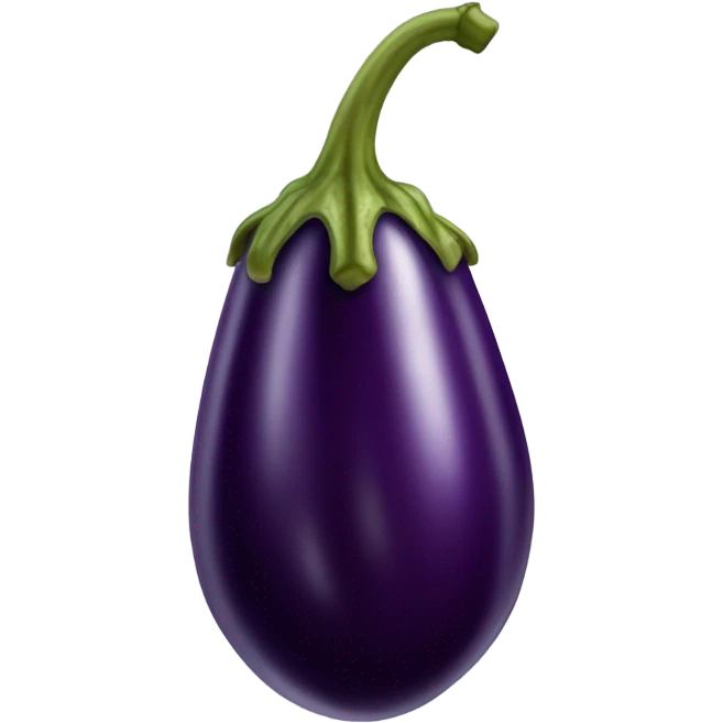 A wet eggplant  emoji