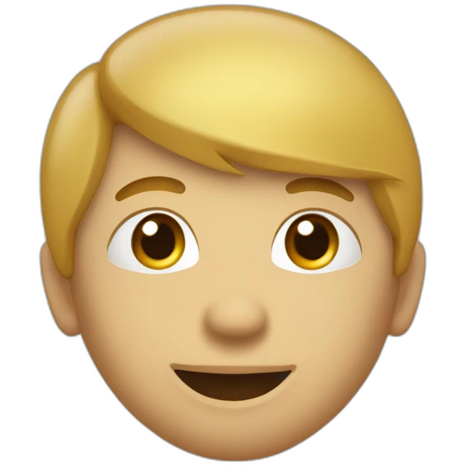 Je veux un visage avec un bouton en haut emoji
