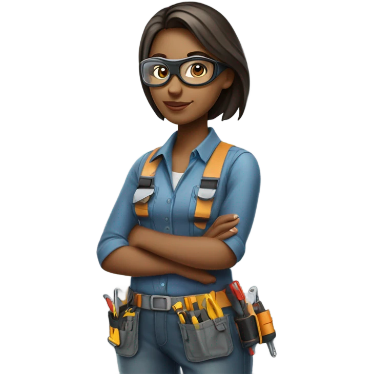 Engineering girl emoji