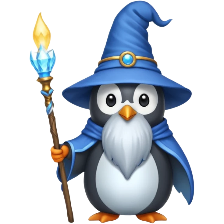 Penguin Wizard emoji