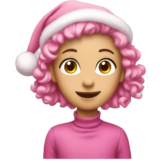 pink christmas emoji