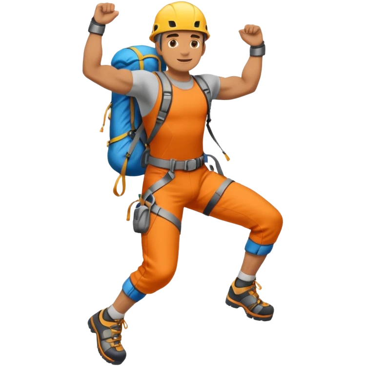 full body climber man emoji