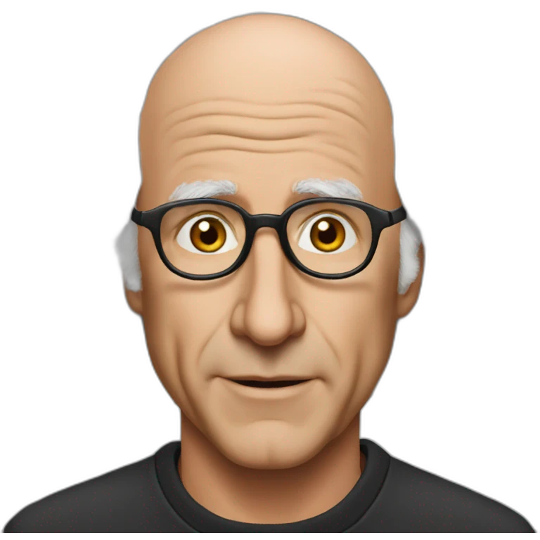 Larry David realistic emoji