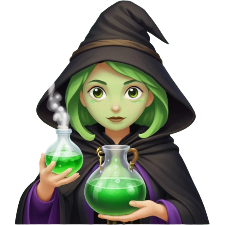 green witch cooking potion emoji