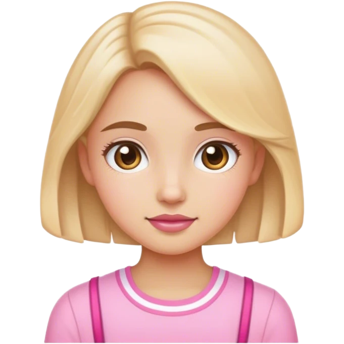 A cute pink preppy emoji… that is super cutesy and beachy and girly emoji
