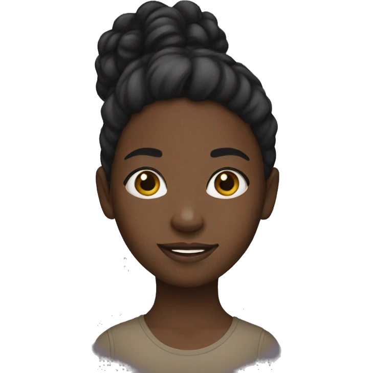 a black girl emoji