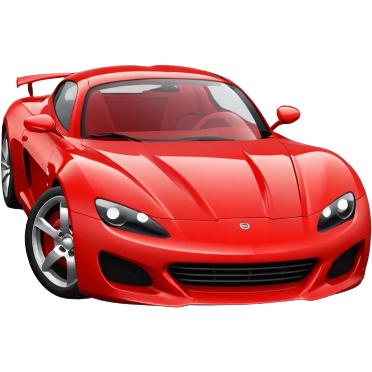 Smirking sports car  emoji