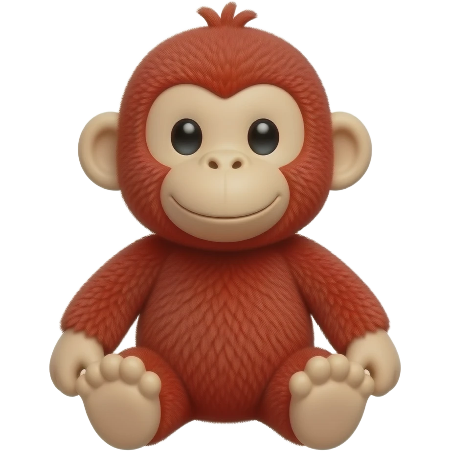 stuffed red monkey emoji