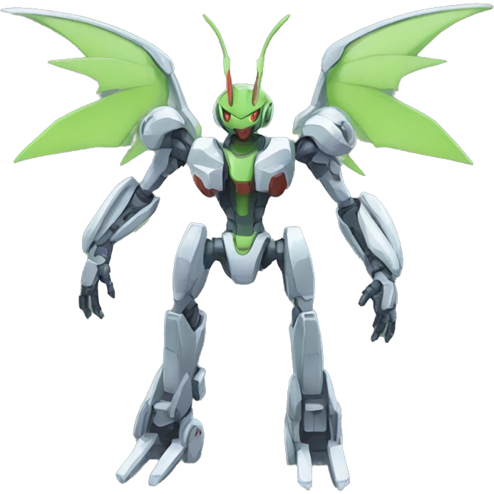 Mechanical Flygon-Medabot-Mecha full body emoji