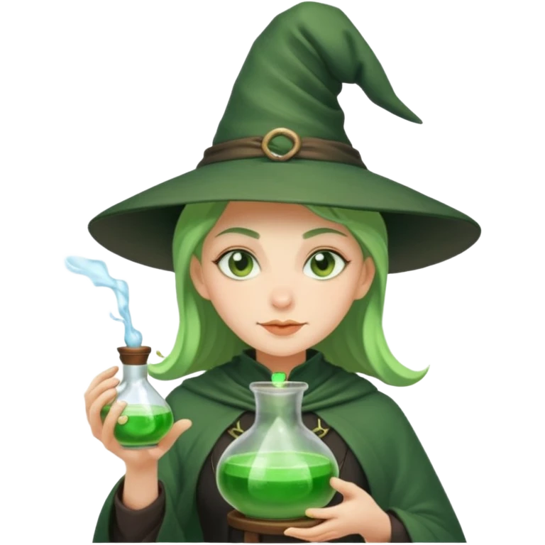 green witch cooking potion emoji