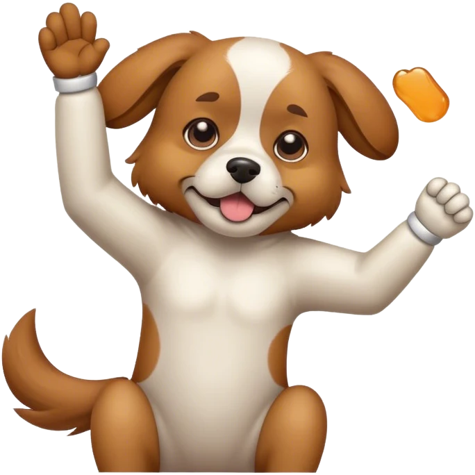 Dog dabbing emoji