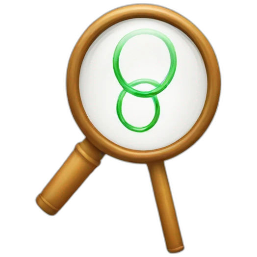 reading glass loop emoji