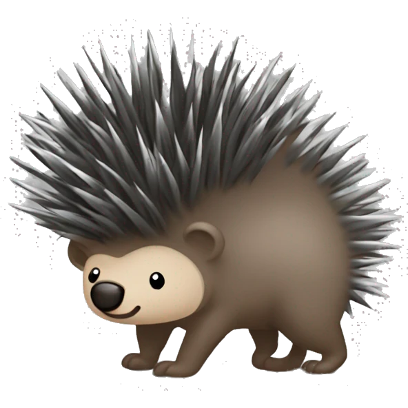 porcupine ￼ emoji