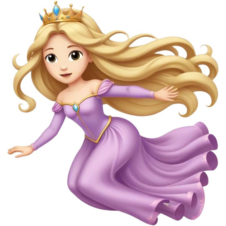Princess flying emoji