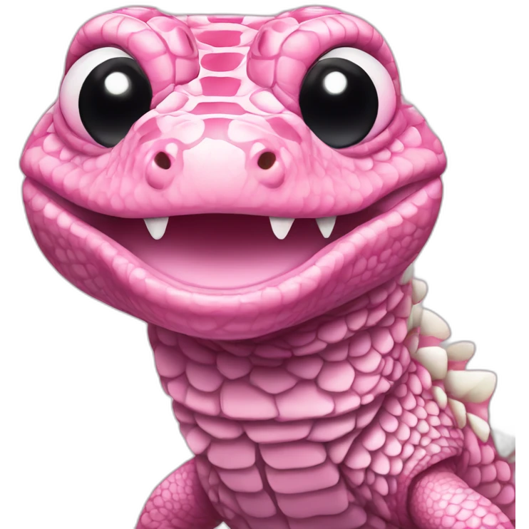 tegu lizard pink emoji