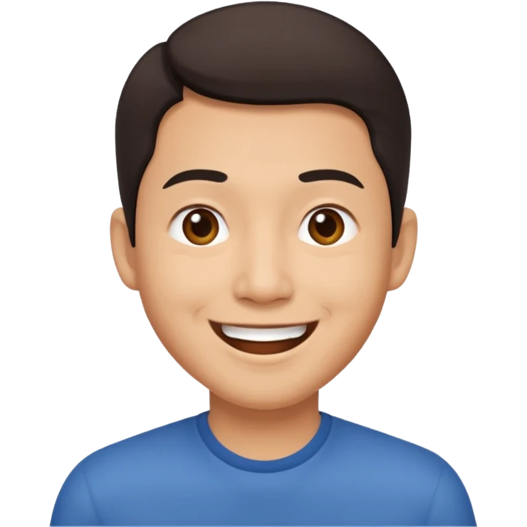 create another asain man, who is a little bit more cheerful  emoji