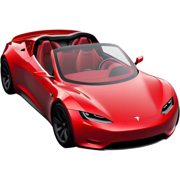 Tesla Roadster - Tesla (Model Year: 2020) (Iconic colour: Dark Red) emoji