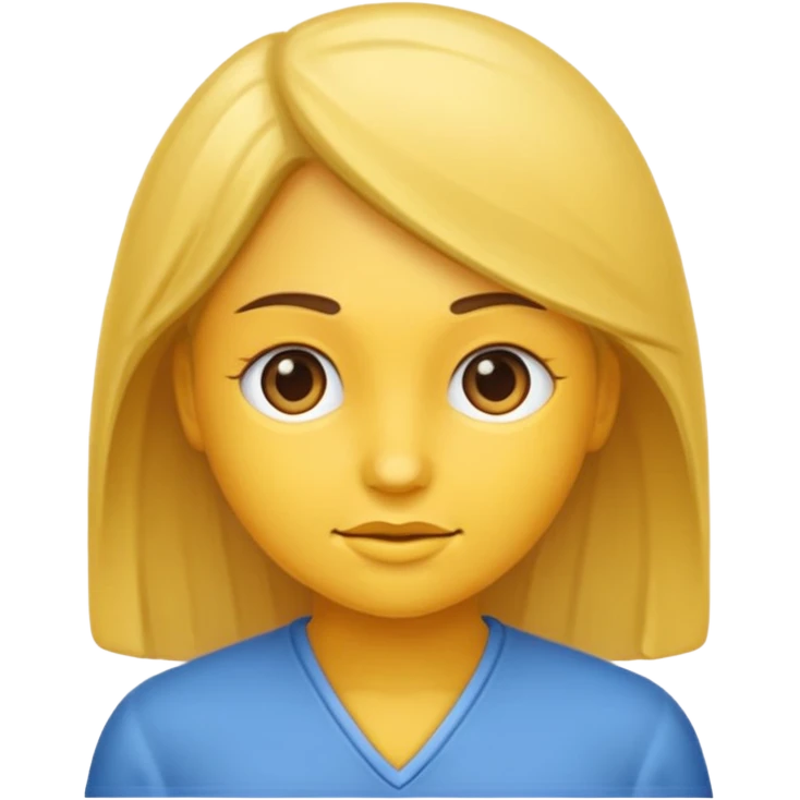 Девушка грустит emoji