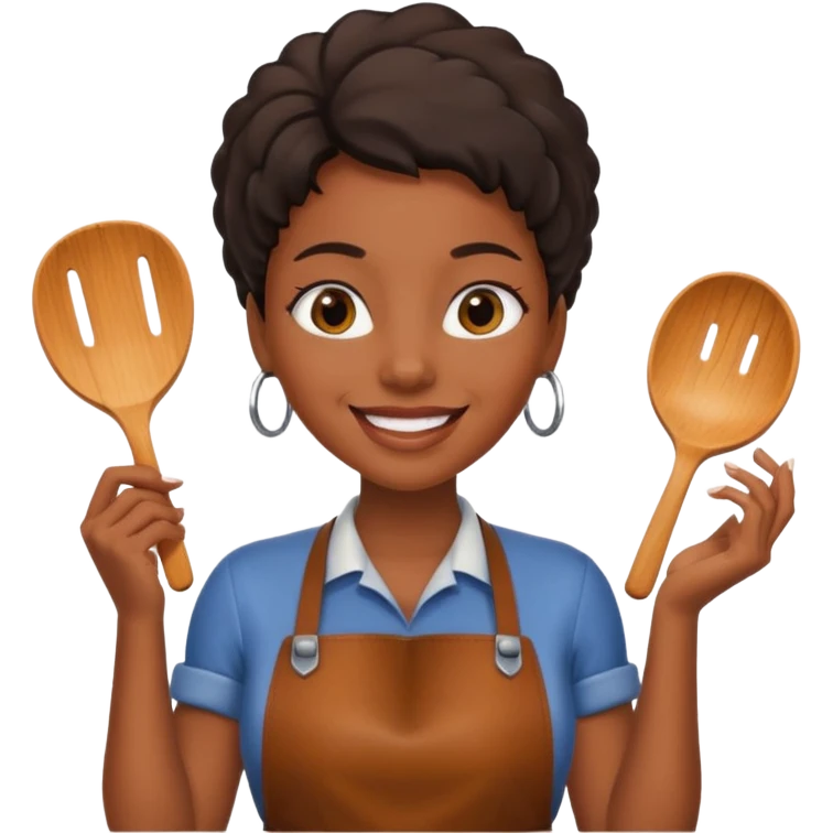 Leather Craft Worker black woman  emoji