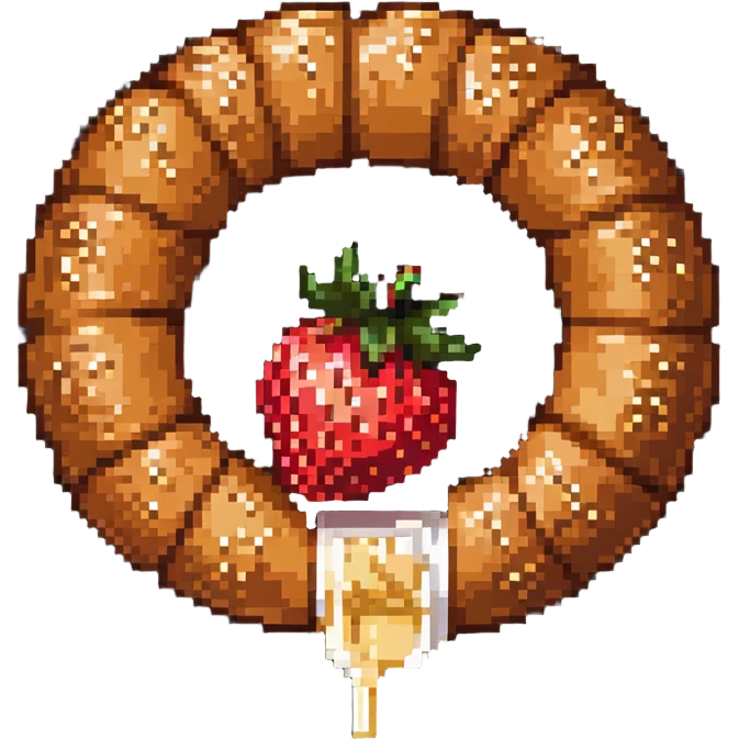 simit yiyen çilek emoji