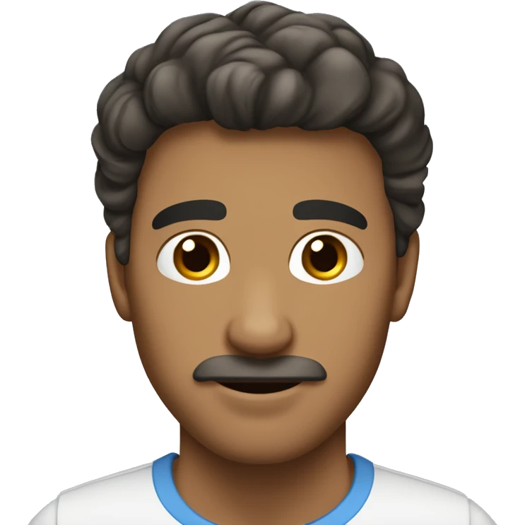 Hombre blanco, sin bigote, joven, cabello castaño claro y ojos azules  emoji