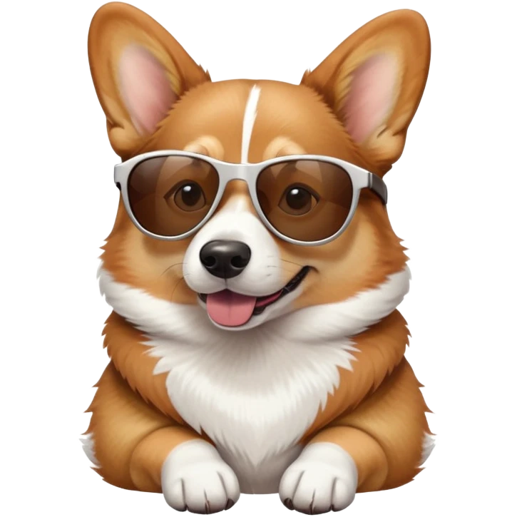 Corgi with sunglasses  emoji
