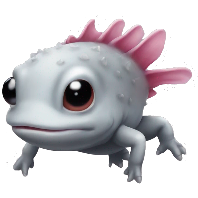 Black axolotl emoji