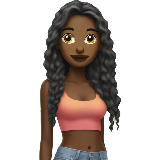 women 
model on the beach emoji