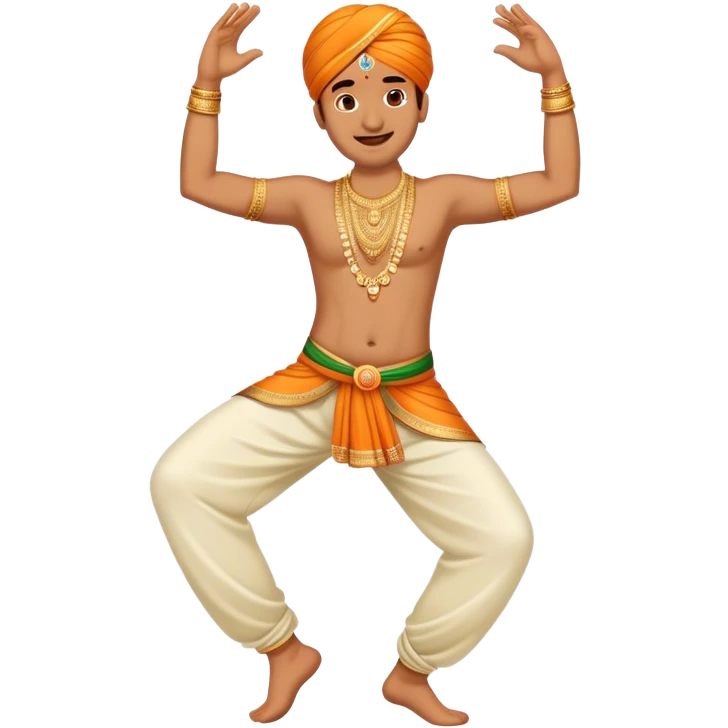 a man in india dancing! emoji