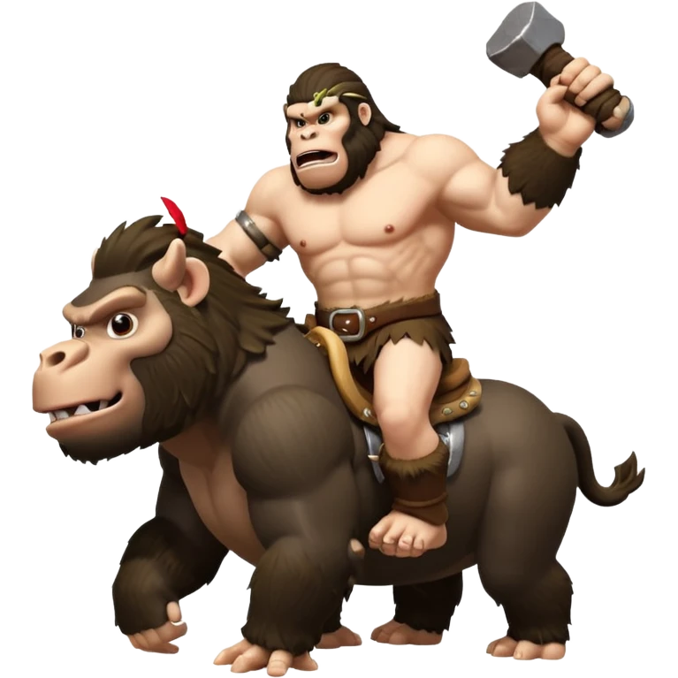 king kong on hog rider clash of clans emoji