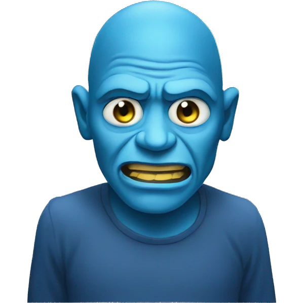 internet-troll blue emoji