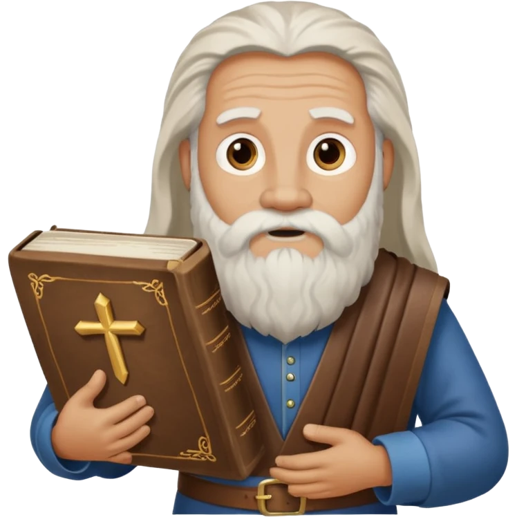 moses holding bible emoji