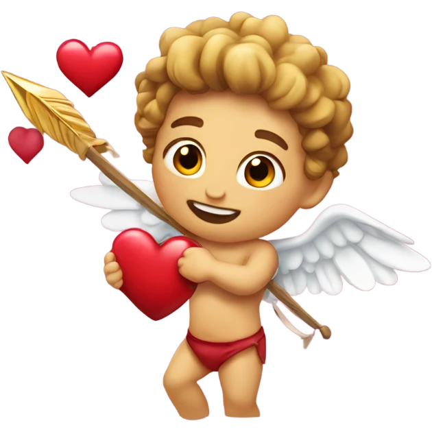 Cupido y su flecha de amor emoji