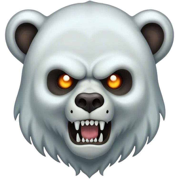 ghost reaper as a grizzly head emoji