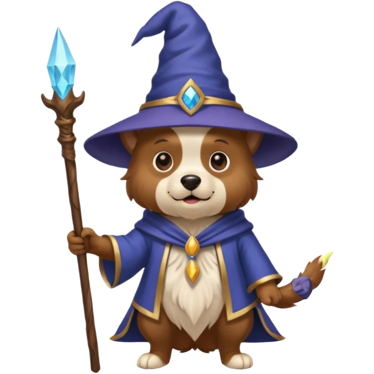 Dog wizard emoji