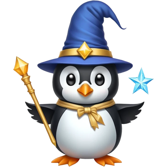 Penguin Wizard emoji