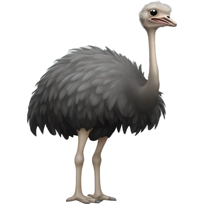 Ostrich with head in sand emoji