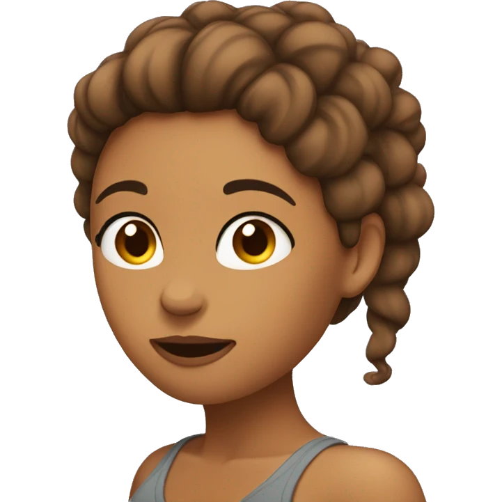 Woman Scratching head skin color brownskin emoji