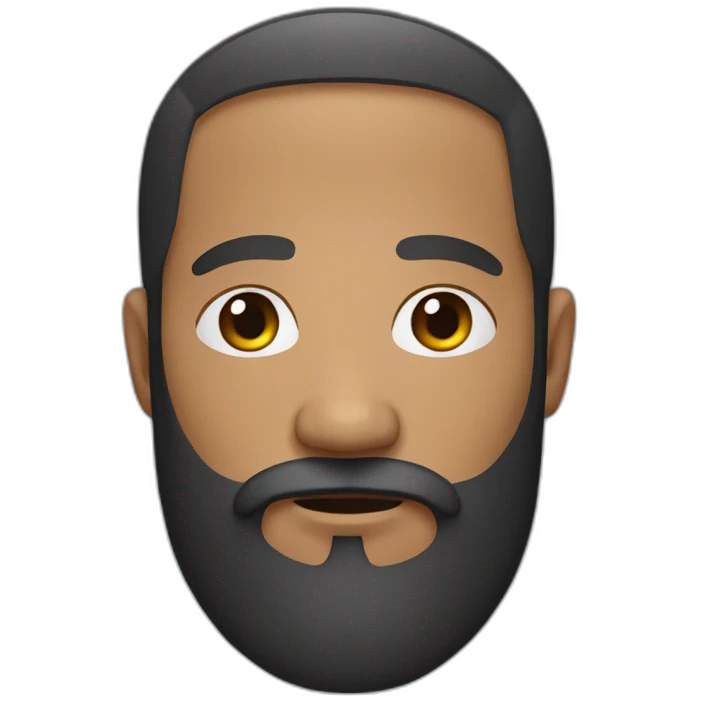 filipino-man-and-black-man - beard emoji